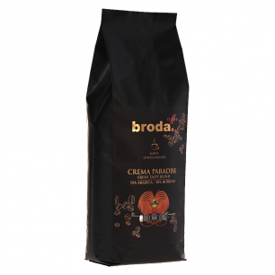 Kawa świeżo palona • broda. coffee • CREMA PARADISE FRESH TASTY BLEND 70% Arabica / 30% Robusta • 500g
