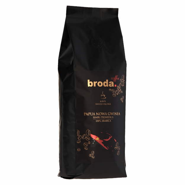 Kawa świeżo palona • broda. coffee • PAPUA NOWA GWINEA SIMBU PREMIUM A 100% Arabica • 500g