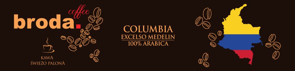 Kawa Świeżo Palona Columbia Excelso Medelin 100% Arabica